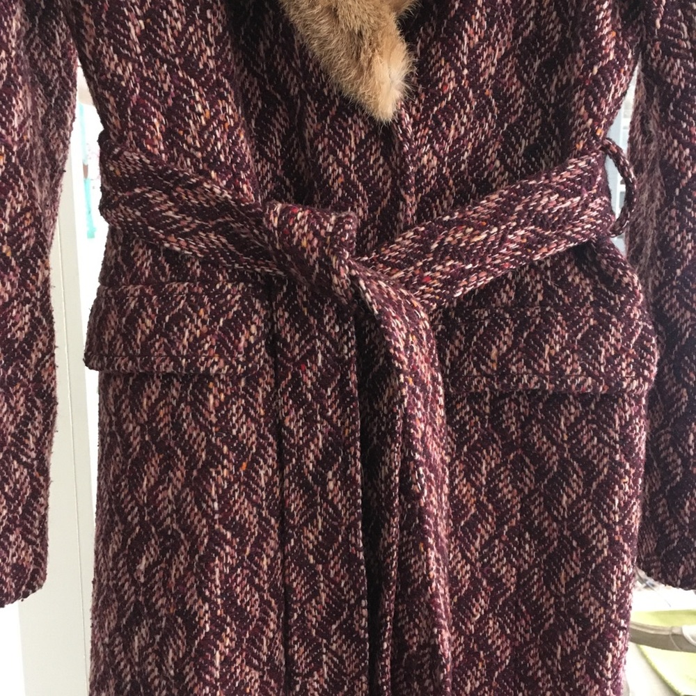 Club Monaco coat with faux fur collar - Picture 5 of 7